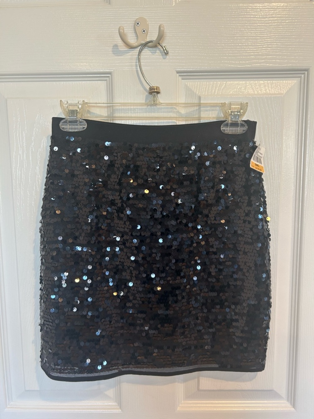 BCBG MacAzaria Black Sequin Mini Skirt - Sparkle Party Skirt